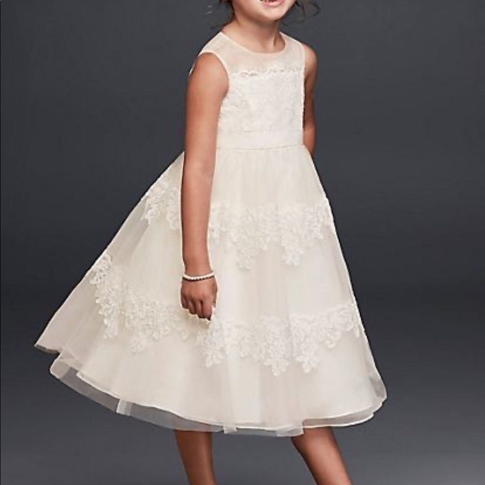David's bridal flower girl dress size 4